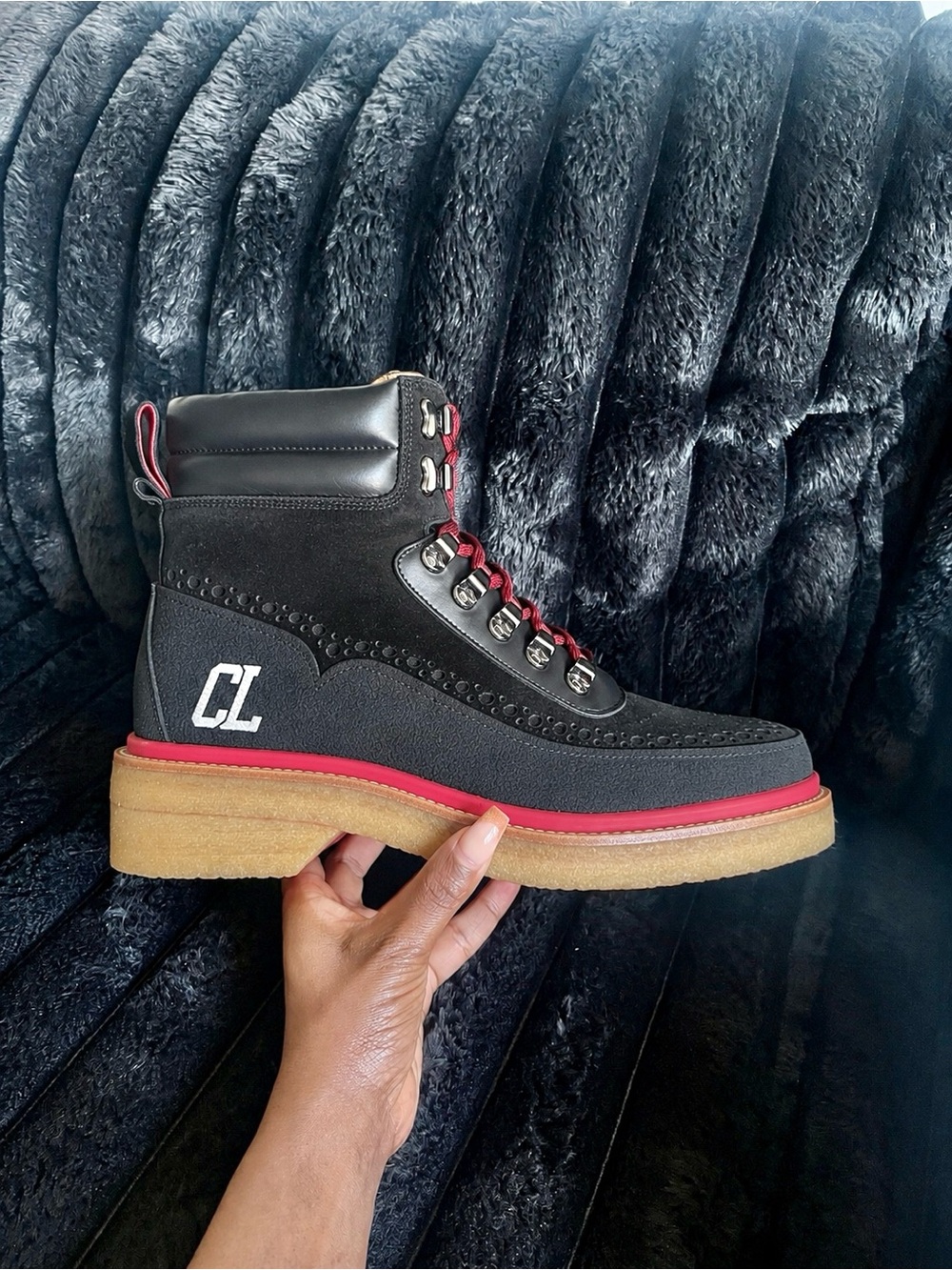 Christian Louboutin Suede Hiking Boots